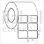 Etiqueta adesiva 50x40mm 5x4cm (2 colunas) Poliéster cromo fosco p/ Zebra ZT230 S4M ZT410 Rolo 90m Tubete 3 polegadas - Imagem 1