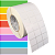 Etiqueta adesiva 30x25mm 3x2,5cm (3 colunas) BOPP p/ congelados Zebra ZT230 S4M Rolo c/ 90m Tubete 3 polegadas - Imagem 1