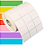 Etiqueta adesiva 30x25mm 3x2,5cm (3 colunas) Couche p/ Zebra Argox Elgin - Rolo c/ 3213 (30m) - Imagem 1