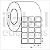 Etiqueta adesiva 30x25mm 3x2,5cm (3 colunas) Couche p/ Zebra ZT230 S4M ZT410 - Rolo c/ 90m Tubete 3 polegadas - Imagem 1