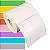 Etiqueta adesiva 80x80mm 8x8cm Couche p/ Zebra Argox Elgin - Rolo c/ 361 (30m) - Imagem 1
