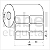 Etiqueta adesiva 45x25mm 4,5x2,5cm (2 colunas) BOPP p/ Zebra Argox Elgin - Rolo c/ 2142 (30m) - Imagem 1