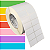 Etiqueta adesiva 45x25mm 4,5x2,5cm (2 colunas) Térmica (impressão sem ribbon) - Rolo c/ 90m Tubete 3 polegadas - Imagem 1