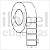 Etiqueta adesiva 45x25mm 4,5x2,5cm (1 coluna) Couche p/ Zebra ZT230 S4M ZT410 - Rolo c/ 90m Tubete 3 polegadas - Imagem 1