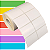 Etiqueta adesiva 50x35mm 5x3,5cm (2 colunas) Couche p/ Zebra Argox Elgin - Rolo c/ 1578 (30m) - Imagem 1