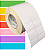 Etiqueta adesiva 50x35mm 5x3,5cm (2 colunas) Couche p/ Zebra ZT230 S4M ZT410 - Rolo c/ 90m Tubete 3 polegadas - Imagem 1