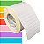 Etiqueta adesiva 25x12mm 2,5x1,2cm (4 colunas) Couche p/ Zebra ZT230 S4M ZT410 - Rolo c/ 90m Tubete 3 polegadas - Imagem 1