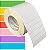 Etiqueta adesiva 100x20mm 10x2cm Couche p/ Zebra ZT230 S4M ZT410 - Rolo c/ 3912 (90m) Tubete 3 polegadas - Imagem 1
