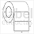 Etiqueta adesiva 100x65mm 10x6,5cm Couche p/ Zebra ZT230 S4M ZT410 - Rolo c/ 1323 (90m) Tubete 3 polegadas - Imagem 1