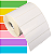 Etiqueta adesiva 85x25mm 8,5x2,5cm Couche p/ Zebra Argox Elgin - Rolo c/ 1071 (30m) - Imagem 1