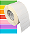 Etiqueta adesiva 85x25mm 8,5x2,5cm Couche p/ Zebra ZT230 S4M ZT410 - Rolo c/ 3213 (90m) Tubete 3 polegadas - Imagem 1