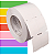 Etiqueta tag roupa 40x60mm 4x6cm (2 col) 1 picote Couche cartão 170g Zebra ZT230 S4M Rolo 90m Tubete 3 pol - Imagem 1