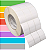 Etiqueta tag roupa adesiva 33x55mm 3,3x5,5cm (3 col) 1 corte Couche Zebra ZT230 S4M ZT410 Rolo 90m Tubete 3 pol - Imagem 1