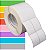 Etiqueta tag roupa adesiva 40x60mm 4x6cm (2 col) 2 cortes Couche p/ Zebra ZT230 S4M ZT410 Rolo 90m Tubete 3 pol - Imagem 1