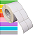 Etiqueta tag roupa adesiva 43x75mm 4,3x7,5cm (2 col) 3 cortes Couche p/ Zebra ZT230 S4M Rolo 90m Tubete 3 pol - Imagem 1