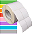 Etiqueta tag roupa adesiva 50x75mm 5x7,5cm (2 col) 3 cortes Couche p/ Zebra ZT230 S4M Rolo 90m Tubete 3 pol - Imagem 1