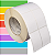 Etiqueta tag roupa adesiva 50x75mm 5x7,5cm (2 col) sem corte Couche Zebra ZT230 S4M ZT410 Rolo 90m Tubete 3 pol - Imagem 1