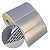 Etiqueta adesiva 100x50mm 10x5cm VOID prata fosco p/ Zebra Argox Elgin - Rolo c/ 566 (30m) - Imagem 1