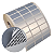 Etiqueta adesiva 30x15mm 3x1,5cm (3 colunas) VOID prata fosco p/ Zebra Argox Elgin - Rolo c/ 4998 (30m) - Imagem 1