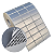 Etiqueta adesiva 33x17mm 3,3x1,7cm (3 colunas) VOID prata fosco p/ Zebra Argox Elgin - Rolo c/ 4500 (30m) - Imagem 1