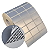 Etiqueta adesiva 33x21mm 3,3x2,1cm (3 colunas) VOID prata fosco p/ Zebra Argox Elgin - Rolo c/ 3750 (30m) - Imagem 1