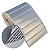 Etiqueta adesiva 33x21mm 3,3x2,1cm (3 colunas s/ espaçamento) VOID prata fosco Zebra Argox Elgin Rolo c/ 3750 (30m) - Imagem 1