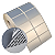 Etiqueta adesiva 40x25mm 4x2,5cm (2 colunas) VOID prata fosco p/ Zebra Argox Elgin - Rolo c/ 2142 (30m) - Imagem 1