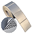 Etiqueta adesiva 40x40mm 4x4cm (1 coluna) VOID prata fosco p/ Zebra Argox Elgin - Rolo c/ 698 (30m) - Imagem 1