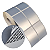 Etiqueta adesiva 40x60mm 4x6cm (2 colunas) VOID prata fosco p/ Zebra Argox Elgin - Rolo c/ 952 (30m) - Imagem 1