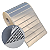 Etiqueta adesiva 50x15mm 5x1,5cm (2 colunas s/ espaçamento) VOID prata fosco p/ Zebra Argox Rolo c/ 30m - Imagem 1