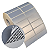 Etiqueta adesiva 50x20mm 5x2cm (2 colunas) VOID prata fosco p/ Zebra Argox Elgin - Rolo c/ 2608 (30m) - Imagem 1
