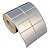 Etiqueta adesiva 50x25mm 5x2,5cm (2 colunas) VOID prata fosco p/ Zebra Argox Elgin - Rolo c/ 2142 (30m) - Imagem 1