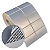 Etiqueta adesiva 50x30mm 5x3cm (2 colunas) VOID prata fosco p/ Zebra Argox Elgin - Rolo c/ 1818 (30m) - Imagem 1