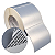 Etiqueta adesiva 100x100mm 10x10cm VOID prata fosco p/ Zebra ZT230 S4M ZT410 - Rolo c/ 873 (90m) Tubete 3 polegadas - Imagem 1