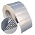 Etiqueta adesiva 100x35mm 10x3,5cm VOID prata fosco p/ Zebra ZT230 S4M ZT410 Rolo c/ 2367 (90m) Tubete 3 polegadas - Imagem 1