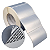 Etiqueta adesiva 100x70mm 10x7cm VOID prata fosco p/ Zebra ZT230 S4M ZT410 - Rolo c/ 1233 (90m) Tubete 3 polegadas - Imagem 1