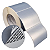 Etiqueta adesiva 100x90mm 10x9cm VOID prata fosco p/ Zebra ZT230 S4M ZT410 - Rolo c/ 969 (90m) Tubete 3 polegadas - Imagem 1