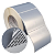 Etiqueta adesiva 102x85mm 10,2x8,5cm VOID prata fosco p/ Zebra ZT230 S4M ZT410 - Rolo c/ 90m Tubete 3 polegadas - Imagem 1