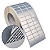 Etiqueta adesiva 30x15mm 3x1,5cm (3 colunas) VOID prata fosco p/ Zebra ZT230 S4M ZT410 Rolo 90m Tubete 3 polegadas - Imagem 1