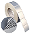 Etiqueta adesiva 40x40mm 4x4cm (1 coluna) VOID prata fosco p/ Zebra ZT230 S4M ZT410 Rolo c/ 90m Tubete 3 polegadas - Imagem 1