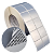 Etiqueta adesiva 40x40mm 4x4cm (2 colunas) VOID prata fosco p/ Zebra ZT230 S4M ZT410 Rolo c/ 90m Tubete 3 polegadas - Imagem 1