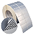 Etiqueta adesiva 50x25mm 5x2,5cm (2 colunas) VOID prata fosco p/ Zebra ZT230 S4M ZT410 Rolo 90m Tubete 3 polegadas - Imagem 1