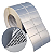 Etiqueta adesiva 50x30mm 5x3cm (2 colunas) VOID prata fosco p/ Zebra ZT230 S4M ZT410 Rolo c/ 90m Tubete 3 polegadas - Imagem 1