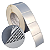 Etiqueta adesiva 50x50mm 5x5cm (1 coluna) VOID prata fosco p/ Zebra ZT230 S4M ZT410 Rolo c/ 90m Tubete 3 polegadas - Imagem 1