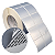 Etiqueta adesiva 50x50mm 5x5cm (2 colunas) VOID prata fosco p/ Zebra ZT230 S4M ZT410 Rolo c/ 90m Tubete 3 polegadas - Imagem 1