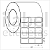Etiqueta adesiva 34x23mm 3,4x2,3cm (3 colunas) Couche REMOVÍVEL p/ Zebra ZT230 S4M ZT410 Rolo 90m Tubete 3 pol - Imagem 2