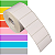 Etiqueta adesiva 50x25mm 5x2,5cm (1 coluna) Couche REMOVÍVEL p/ Zebra Argox Elgin - Rolo c/ 1071 (30m) - Imagem 1