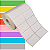 Etiqueta adesiva 50x30mm 5x3cm (2 colunas) Couche REMOVÍVEL p/ Zebra Argox Elgin - Rolo c/ 1818 (30m) - Imagem 1