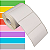 Etiqueta adesiva 80x50mm 8x5cm Couche REMOVÍVEL p/ Zebra Argox Elgin - Rolo c/ 566 (30m) - Imagem 1