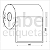 Etiqueta adesiva 80x80mm 8x8cm Couche REMOVÍVEL p/ Zebra Argox Elgin - Rolo c/ 361 (30m) - Imagem 2